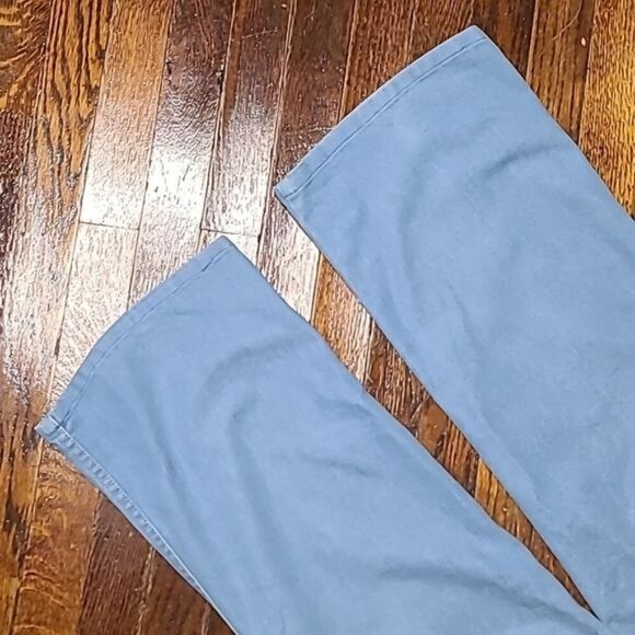 Vintage 70's Retro Lightwash Wide Leg High Rise Jeans Unisex 34" Waist - Picture 5 of 15